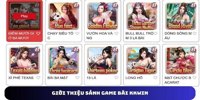 Game bài KKWIN – Nơi hội tụ các thể loại bài hấp dẫn nhất